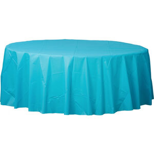 Caribbean Blue Tablecloth - Round