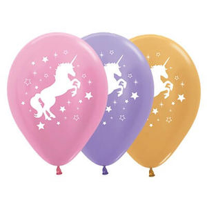 Unicorn Sparkles and Stars Balloons - pk25