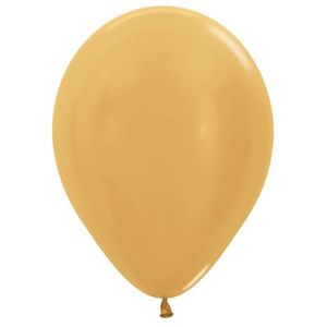 Metallic Gold 30cm Balloons - pk25