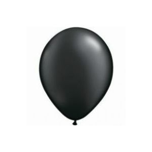 Metallic Black 30cm Balloons - pk25