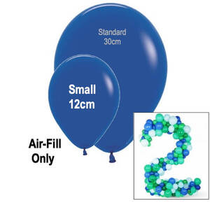 Royal Blue Small 12cm Balloons - pk50