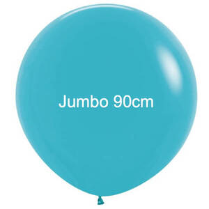 Caribbean Blue 90cm Balloons - pk2