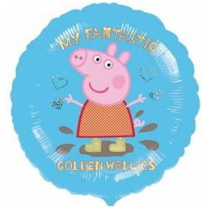 Golden Wellies Peppa Pig Foil Balloon