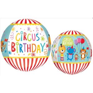 Circus Birthday Orbz Balloon (40cm)