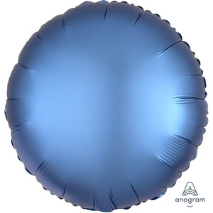 Azure Round Satin Balloon (45cm)