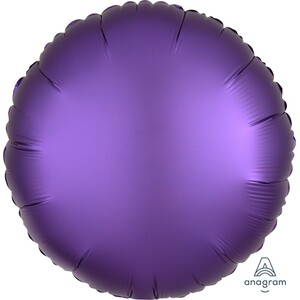 Purple Round Satin Balloon (45cm)