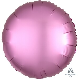 Pink Circle Satin Balloon (45cm)
