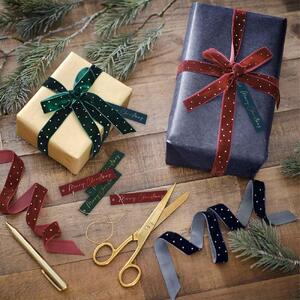 Velvet Christmas Gift Wrapping Set